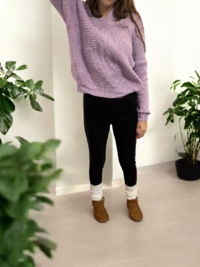 Pulover tricotat mov